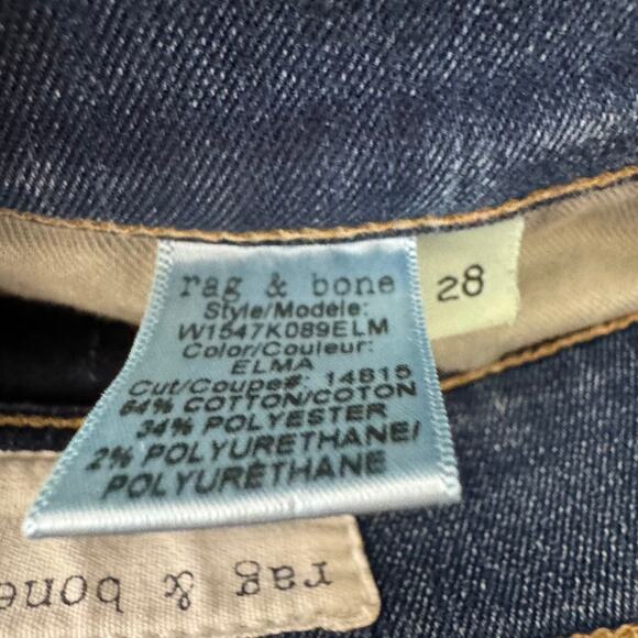 Rag & Bone Jean Mid Rise Boot Elma Womens Jeans Size 28 - Picture 8 of 10